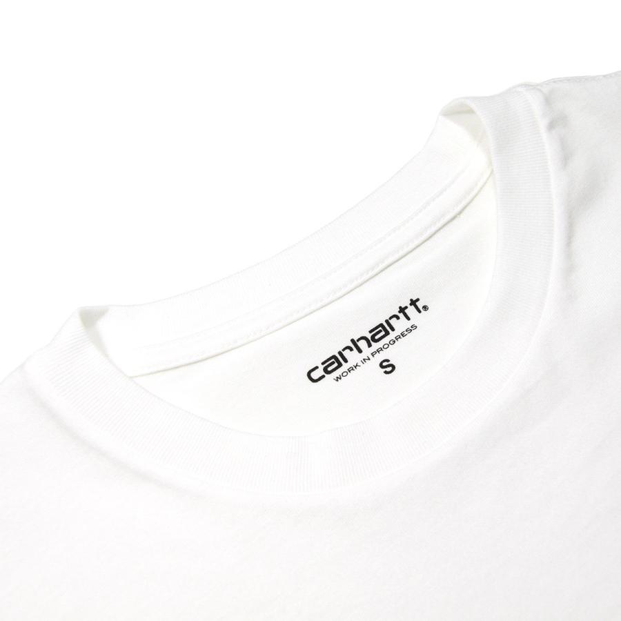 カーハート Tシャツ メンズ 正規販売店 CARHARTT WIP 無地ロンT 長袖Tシャツ LONG SLEEVE BASE T-SHIRT WHITE/BLACK I026265 00AXX | Carhartt | 09