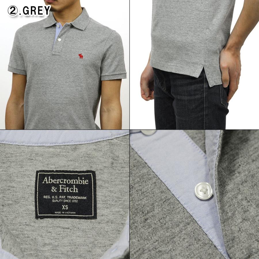 アバクロ Abercrombie＆Fitch 正規品 メンズ ストレッチ ワンポイントロゴ 半袖ポロシャツ STRETCH ICON POLO｜mixon｜15