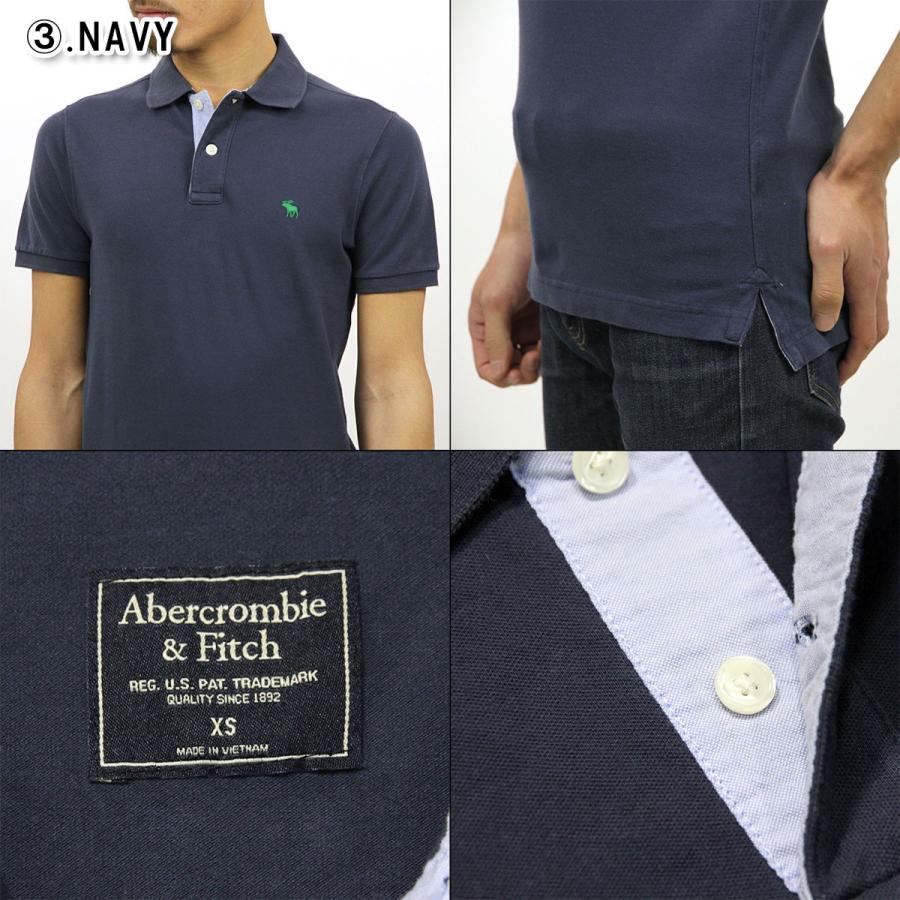 アバクロ Abercrombie＆Fitch 正規品 メンズ ストレッチ ワンポイントロゴ 半袖ポロシャツ STRETCH ICON POLO｜mixon｜16