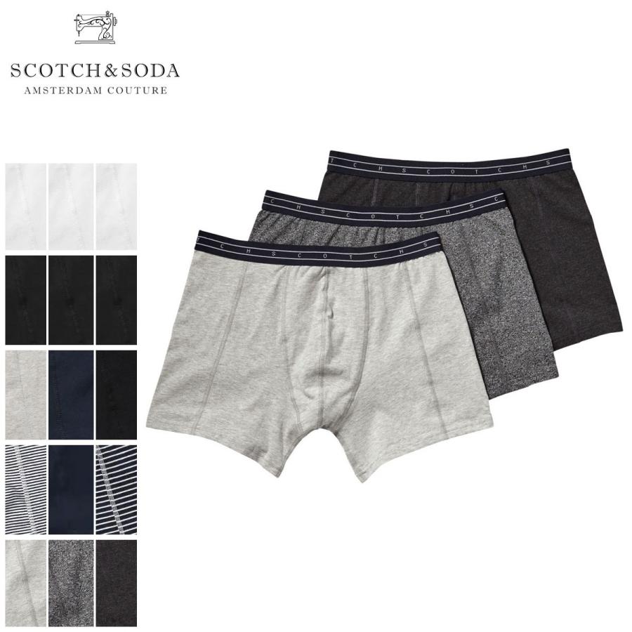 スコッチアンドソーダ ボクサーパンツ メンズ 正規販売店 SCOTCH＆SODA 下着 3枚組 BASIC NOS - UNDERWEAR BOXER SHORT 3  父の日 プレゼント ラッピング｜mixon｜07