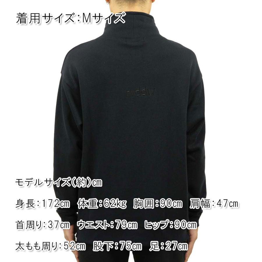 リバーサル トレーナー メンズ 正規販売店 REVERSAL スウェット ハイネックスウェット rvddw HIGH NECK SWEAT rv20aw204 BLACK｜mixon｜03