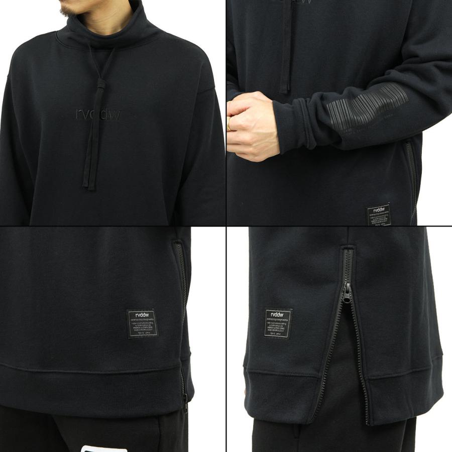 リバーサル トレーナー メンズ 正規販売店 REVERSAL スウェット ハイネックスウェット rvddw HIGH NECK SWEAT rv20aw204 BLACK｜mixon｜06