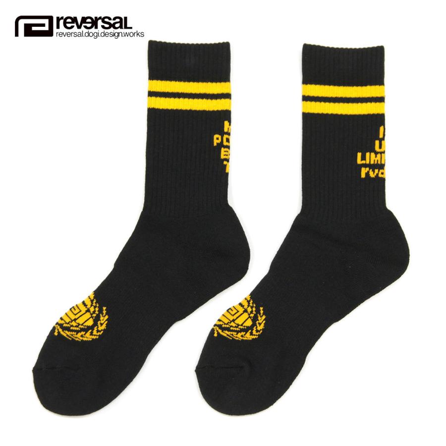 リバーサル 靴下 メンズ 正規販売店 Reversal クルー丈靴下 スポーツ靴下 Line Socks Rvaw707 Black Yellow b0 インポートセレクトショップ Mixon 通販 Yahoo ショッピング
