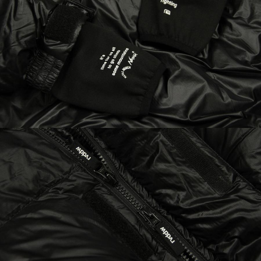 美品 ナンガ ネイタルデザイン リバーサル ダウンジャケット 肉厚 極暖 黒 reversal（リバーサル） ダウンジャケット メンズ 正規販売店 REVERSAL