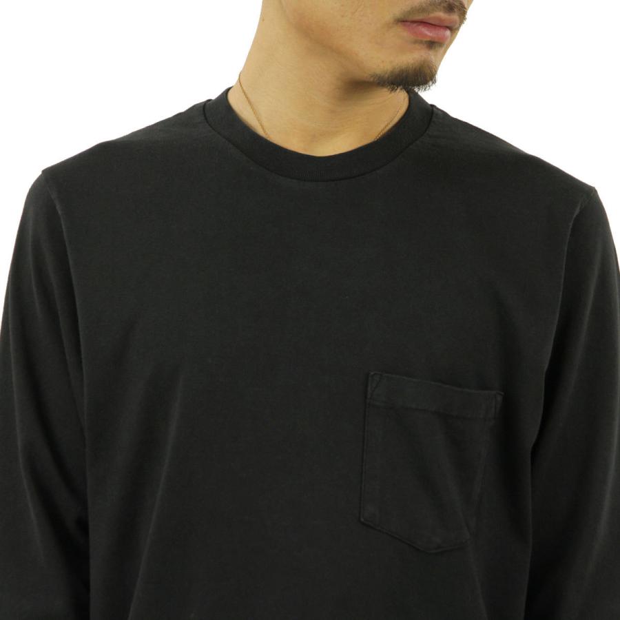 ヌーディージーンズ Tシャツ メンズ 正規販売店 Nudie Jeans 長袖Tシャツ ロンT ポケT RUDI HEAVY POCKET LONG SLEEVE TEE BLACK B01 131713｜mixon｜06