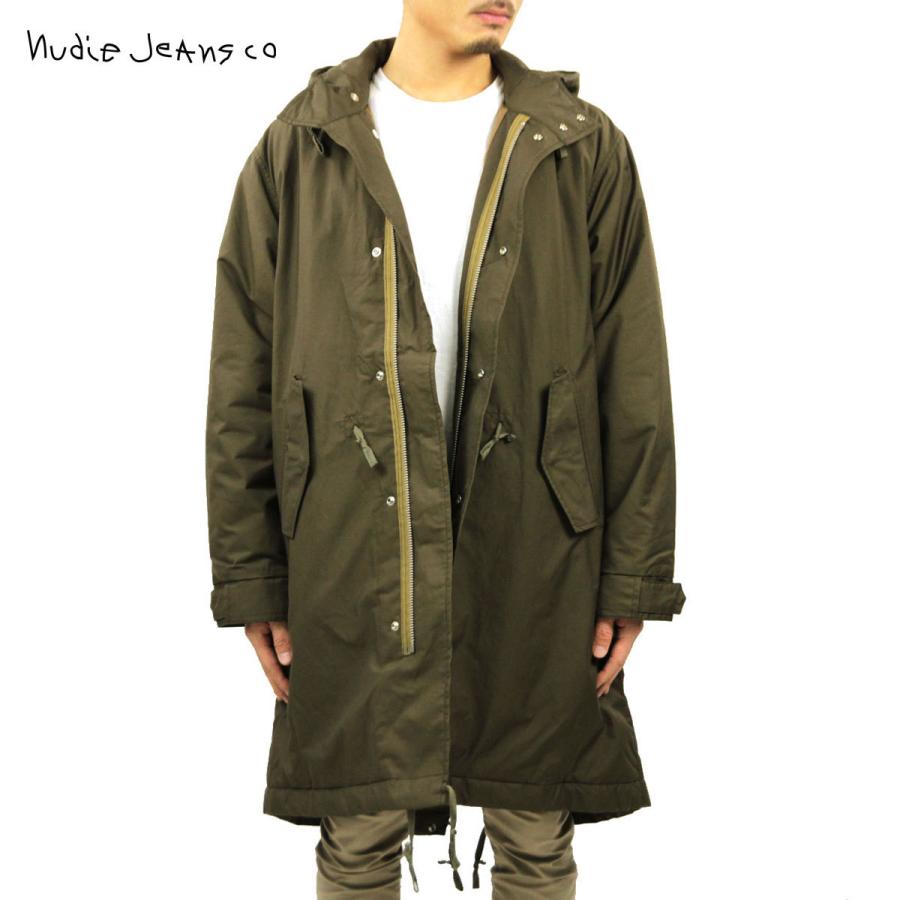 ヌーディージーンズ アウター メンズ 正規販売店 Nudie Jeans モッズコート KAJJAN WAXED PARKA JACKET OLIVE G03 160690 | Nudie Jeans