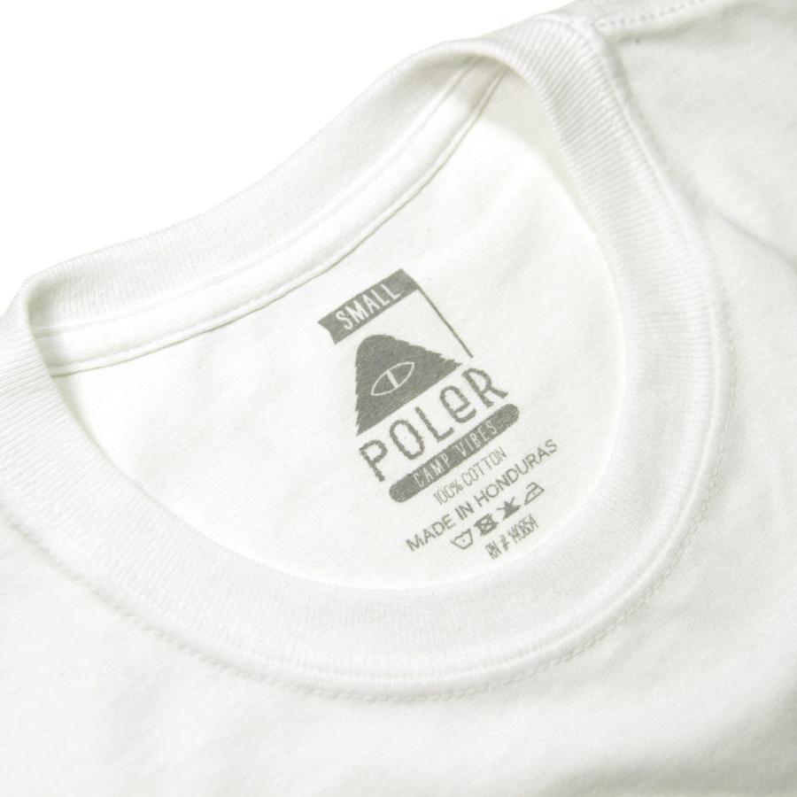 ポーラー Tシャツ メンズ 正規販売店 POLER ポケットTシャツ 半袖Tシャツ SUMMIT POCKET TEE 211APM2009 WHITE｜mixon｜10