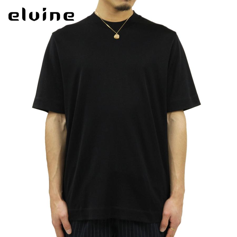 エルバイン Tシャツ メンズ 正規販売店 elvine 半袖Tシャツ 無地 コットンクルーネックTシャツ NOLEN COTTON CRE クリスマス プレゼント ラッピング elvine 15%OFFセール 【販売期間 12/31 0:00〜1/1 23:59】 エルバイン
