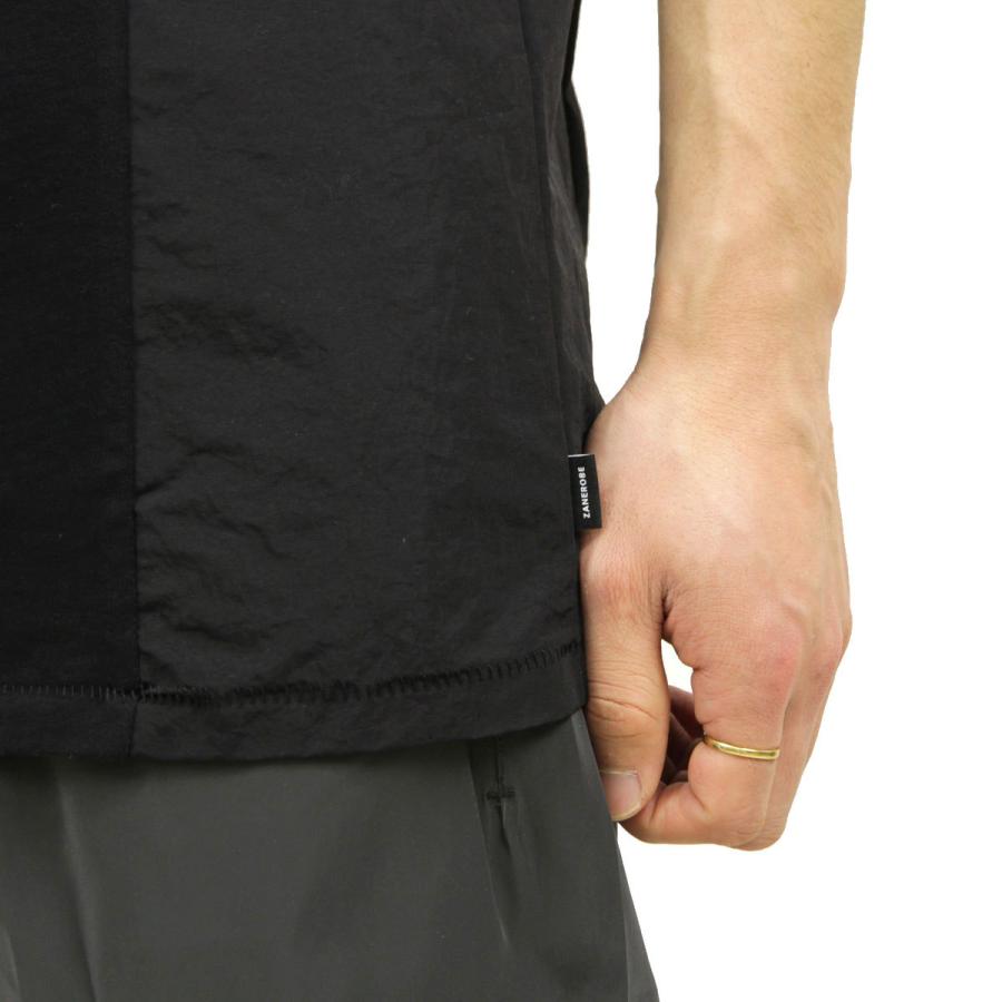 ゼンローブ Tシャツ メンズ 正規販売店 ZANEROBE 半袖Tシャツ クルーネック PANEL CREW NECK TEE BLACK 115-CRF | ZANEROBE | 06