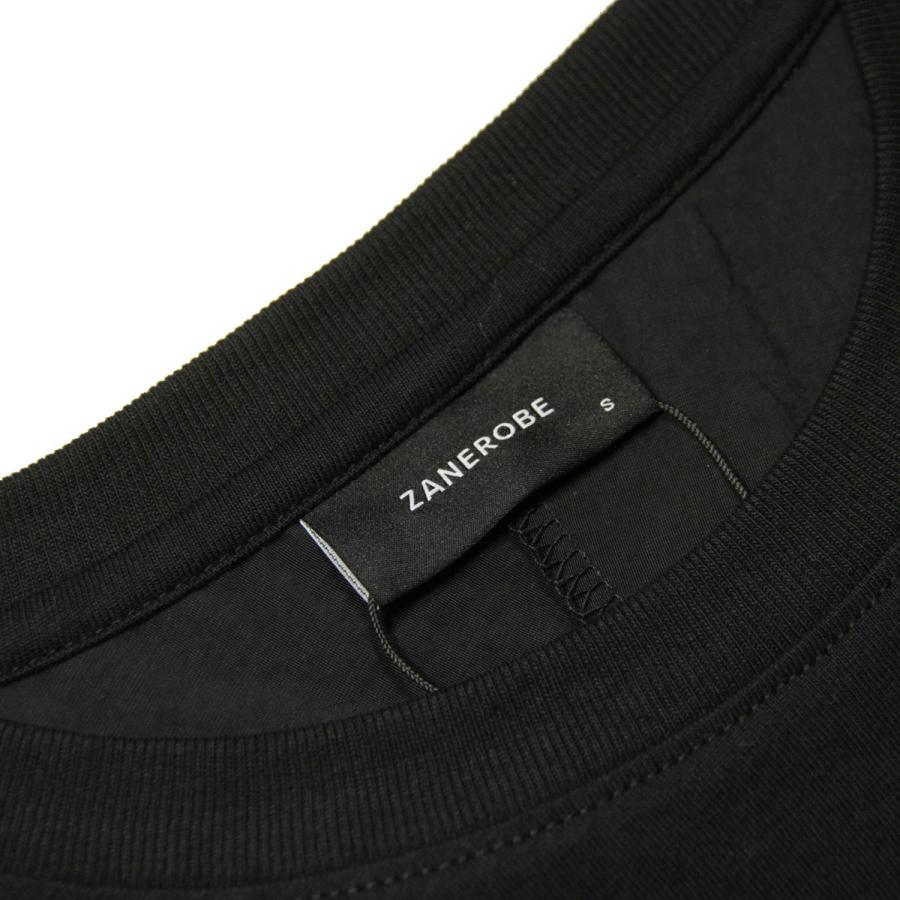 ゼンローブ Tシャツ メンズ 正規販売店 ZANEROBE 半袖Tシャツ クルーネック PANEL CREW NECK TEE BLACK 115-CRF | ZANEROBE | 09