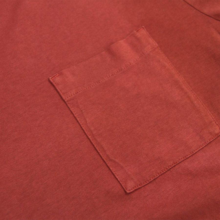 ヌーディージーンズ メンズ 半袖Tシャツ 正規販売店 Nudie Jeans クルーネック ポケT ROY CREW NECK ONE POCKET TEE BRICK 父の日 プレゼント ラッピング | Nudie Jeans | 08