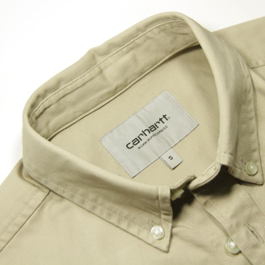 カーハート シャツ メンズ 正規品 CARHARTT WIP 長袖シャツ ボタンダウンシャツ LONG SLEEVE MADISON SHIRT WALL / WHITE BEIGE I023339 11DXX｜mixon｜09