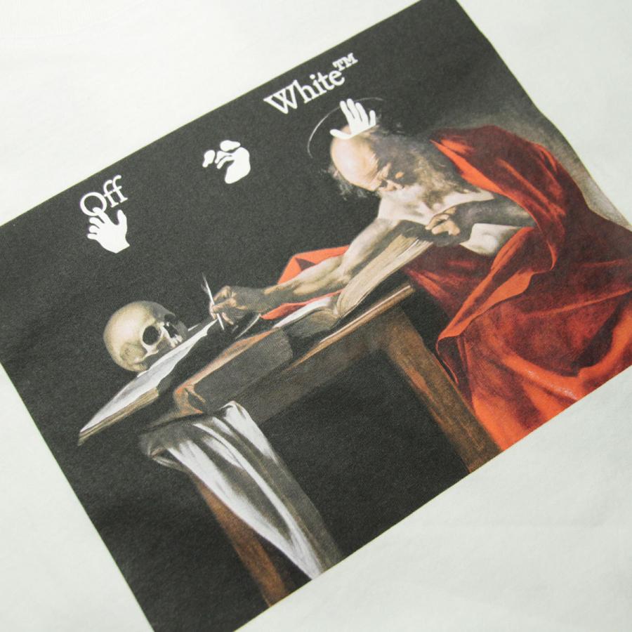 オフホワイト Tシャツ メンズ 正規品 OFF-WHITE 半袖Tシャツ バック