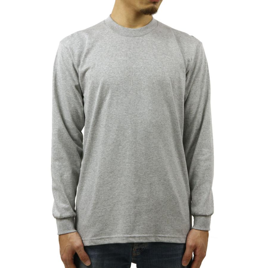 プロクラブ ロンT メンズ 正規品 PROCLUB 長袖Tシャツ クルーネック長袖Tシャツ HEAVY WEIGHT COTTON CREW NECK T-SHIRT HEATHER GREY #114 大きいサイズ | PRO CLUB | 01