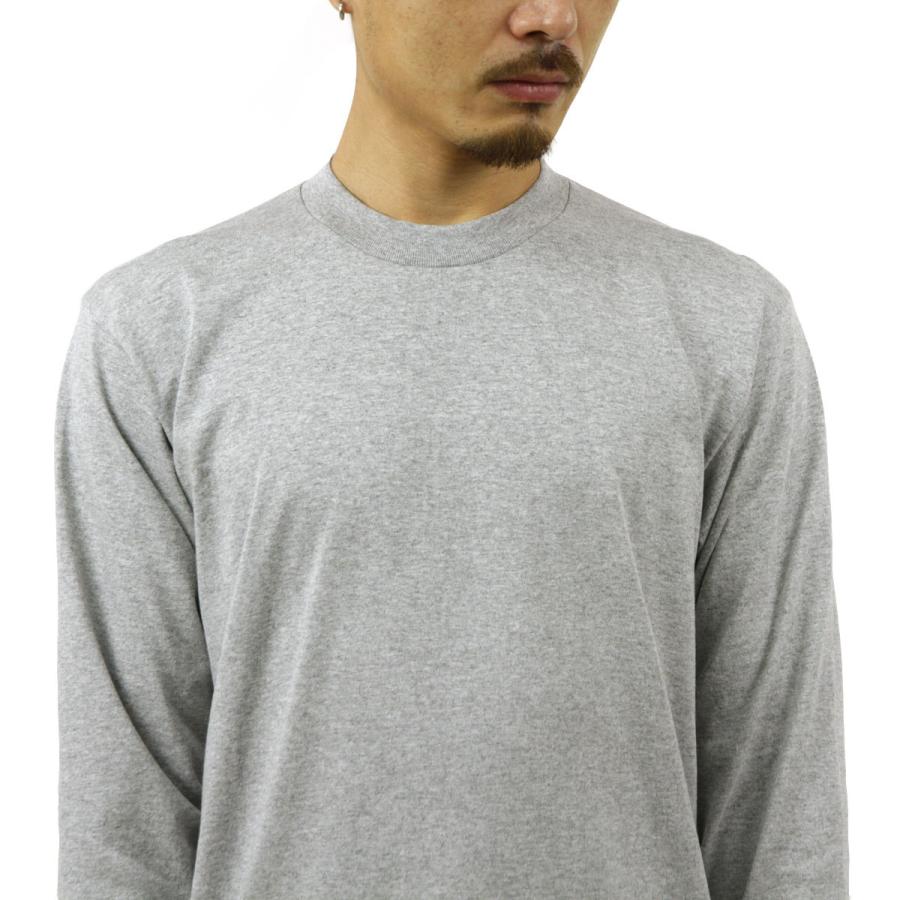 プロクラブ ロンT メンズ 正規品 PROCLUB 長袖Tシャツ クルーネック長袖Tシャツ HEAVY WEIGHT COTTON CREW NECK T-SHIRT HEATHER GREY #114 大きいサイズ | PRO CLUB | 04