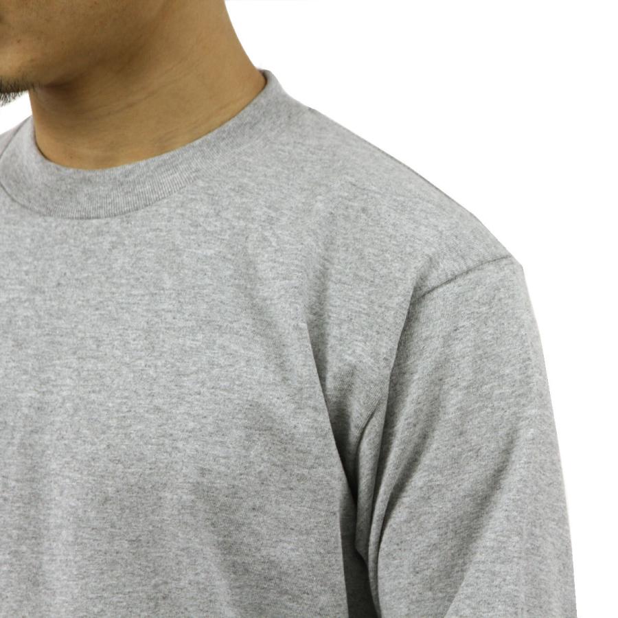 プロクラブ ロンT メンズ 正規品 PROCLUB 長袖Tシャツ クルーネック長袖Tシャツ HEAVY WEIGHT COTTON CREW NECK T-SHIRT HEATHER GREY #114 大きいサイズ | PRO CLUB | 05