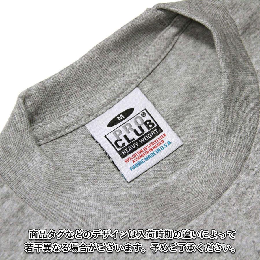 プロクラブ ロンT メンズ 正規品 PROCLUB 長袖Tシャツ クルーネック長袖Tシャツ HEAVY WEIGHT COTTON CREW NECK T-SHIRT HEATHER GREY #114 大きいサイズ | PRO CLUB | 09
