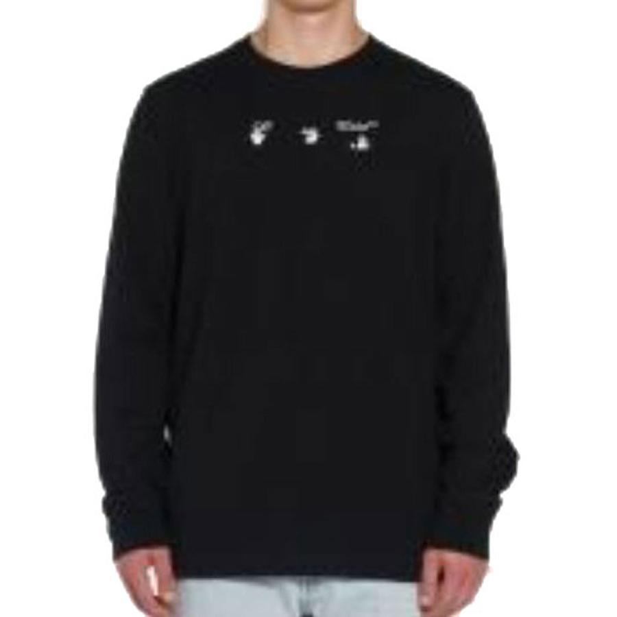 オフホワイト ロンT メンズ 正規品 OFF-WHITE 長袖Tシャツ クルーネック バックプリント BLACK MARKER LONG SLEEVE T 父の日 プレゼント ラッピング｜mixon｜02