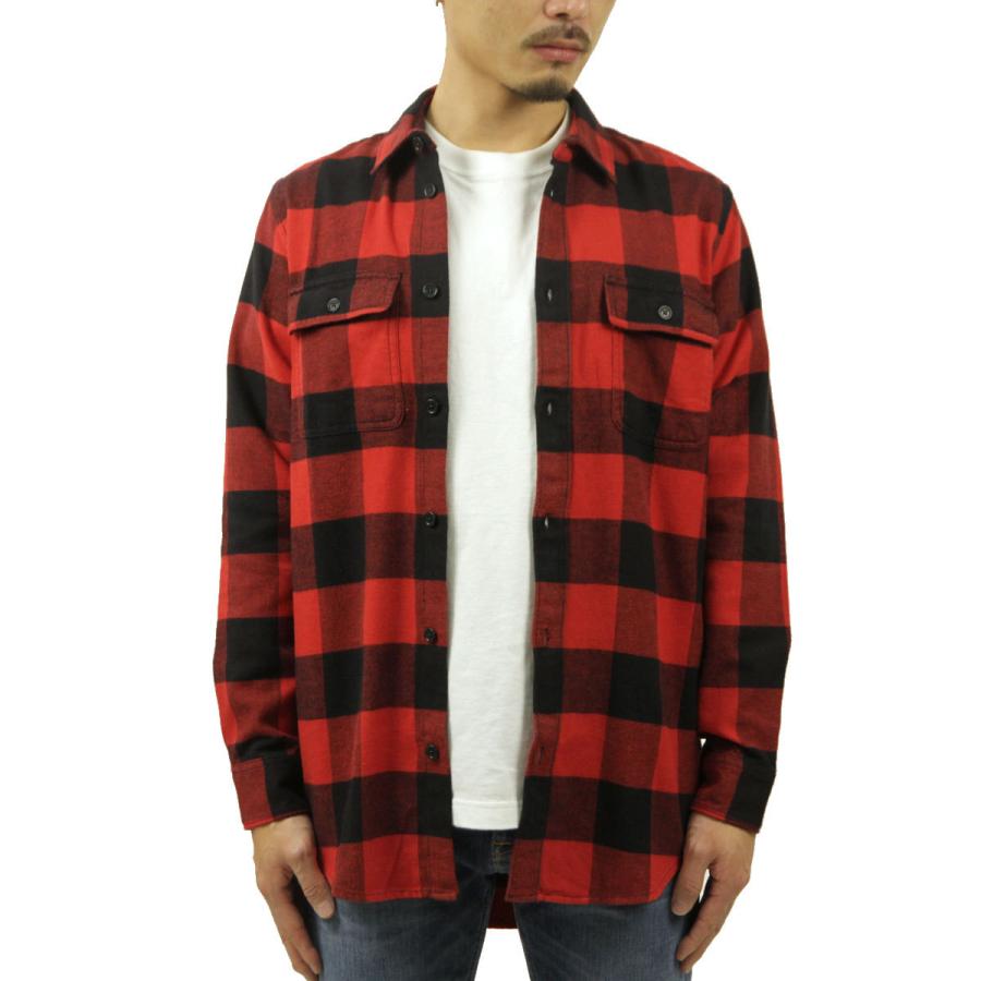 ヌーディージーンズ シャツ メンズ 正規販売店 Nudie Jeans ネルシャツ フランネルシャツ 長袖シャツ GABRIEL BUFFALO CHECK SHIRT POPPY RED R35 140665 | Nudie Jeans | 01