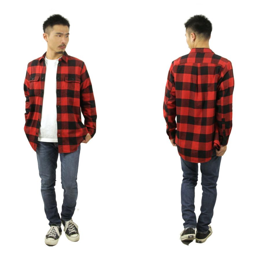 ヌーディージーンズ シャツ メンズ 正規販売店 Nudie Jeans ネルシャツ フランネルシャツ 長袖シャツ GABRIEL BUFFALO CHECK SHIRT POPPY RED R35 140665 | Nudie Jeans | 10