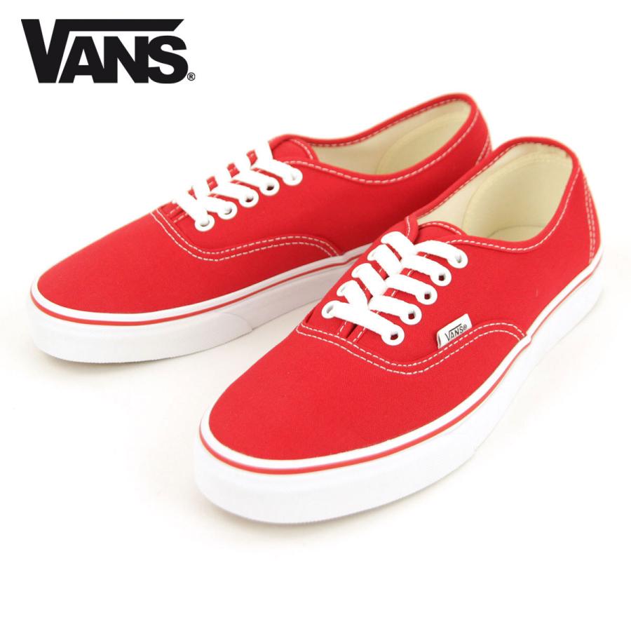 【ボーナスストア 誰でも+5% 5/19 0:00〜5/19 23:59】 バンズ スニーカー メンズ レディース 正規販売店 VANS オーセンティック VANS AUTHENTIC RED/TRUE W | VANS