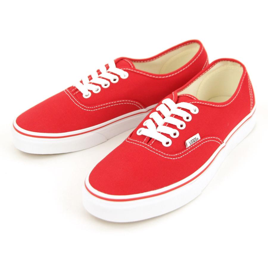 【ボーナスストア 誰でも+5% 5/19 0:00〜5/19 23:59】 バンズ スニーカー メンズ レディース 正規販売店 VANS オーセンティック VANS AUTHENTIC RED/TRUE W | VANS | 01