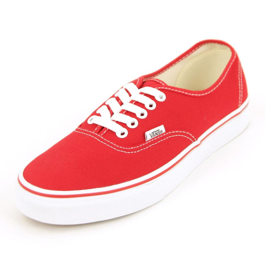 【ボーナスストア 誰でも+5% 5/19 0:00〜5/19 23:59】 バンズ スニーカー メンズ レディース 正規販売店 VANS オーセンティック VANS AUTHENTIC RED/TRUE W | VANS | 04