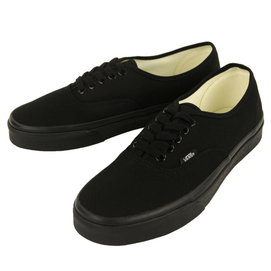 【ボーナスストア 誰でも+5% 5/21 0:00〜5/22 23:59】 バンズ メンズ スニーカー 正規販売店 VANS オーセンティック 靴 VANS AUTHENTIC BLACK/BLACK VN000E | VANS | 01