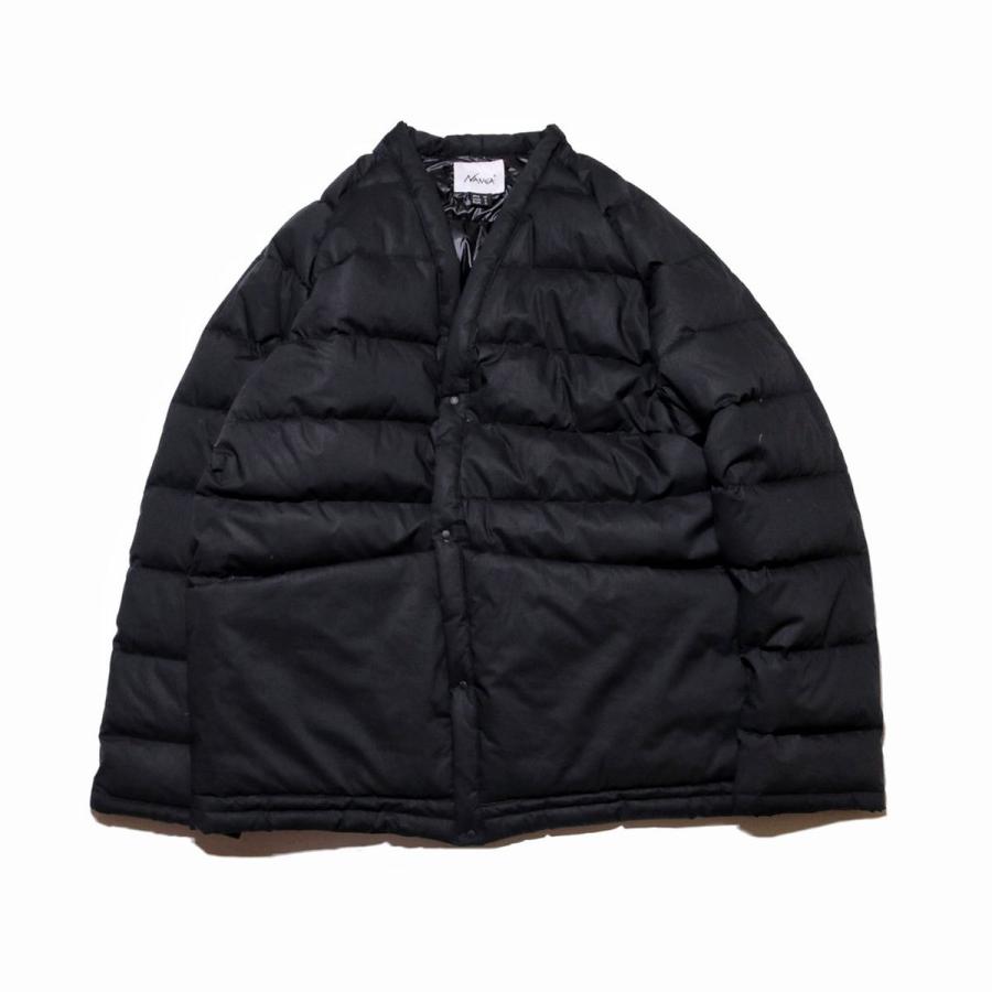 ナンガ ダウン メンズ レディース 正規販売店 NANGA アウター ダウンハンテン 半纏 COTTON PEACH DOWN HANTEN ND2441-1A500-A BLACK | NANGA | 04