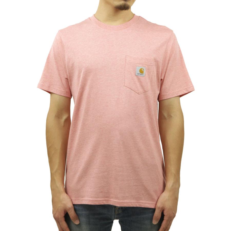 カーハート Tシャツ メンズ 正規品 CARHARTT WIP 半袖Tシャツ ポケットTシャツ ポケT クルーネック S/S POCKET T-SHIRT ROTHKO PINK HEATHER I022091 0TUXX | Carhartt | 01