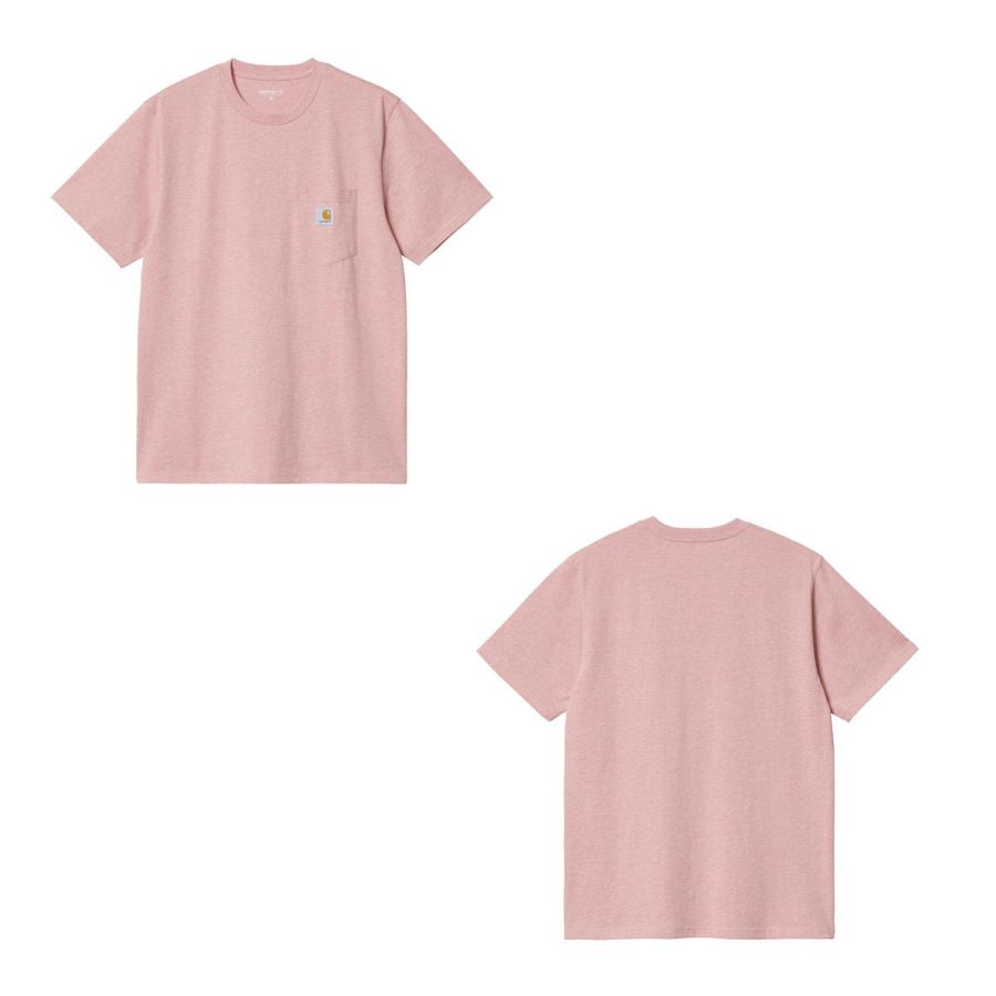 カーハート Tシャツ メンズ 正規品 CARHARTT WIP 半袖Tシャツ ポケットTシャツ ポケT クルーネック S/S POCKET T-SHIRT ROTHKO PINK HEATHER I022091 0TUXX | Carhartt | 04