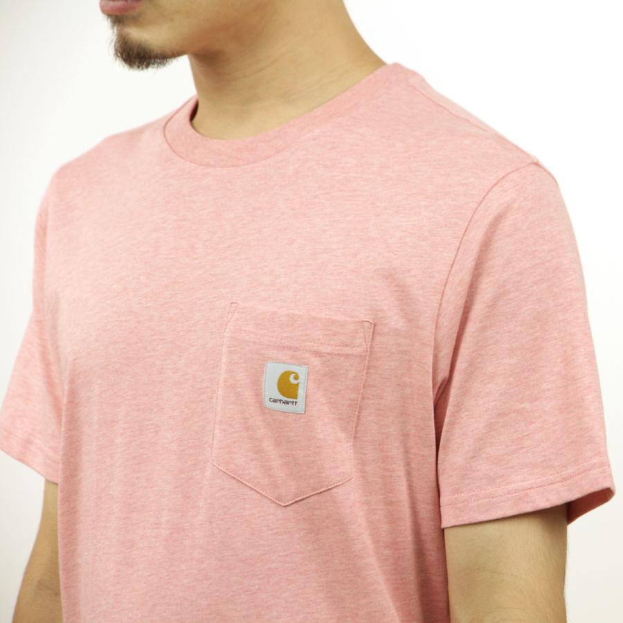 カーハート Tシャツ メンズ 正規品 CARHARTT WIP 半袖Tシャツ ポケットTシャツ ポケT クルーネック S/S POCKET T-SHIRT ROTHKO PINK HEATHER I022091 0TUXX | Carhartt | 06