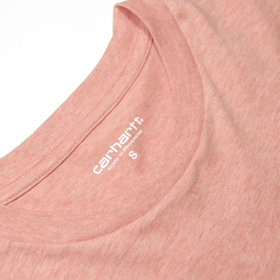 カーハート Tシャツ メンズ 正規品 CARHARTT WIP 半袖Tシャツ ポケットTシャツ ポケT クルーネック S/S POCKET T-SHIRT ROTHKO PINK HEATHER I022091 0TUXX | Carhartt | 09