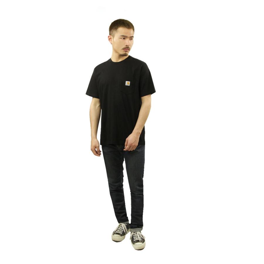 カーハート ポケT メンズ 正規品 CARHARTT WIP 半袖Tシャツ ポケットTシャツ S/S POCKET T-SHIRT BLACK I022091 89 父の日 プレゼント ラッピング｜mixon｜10