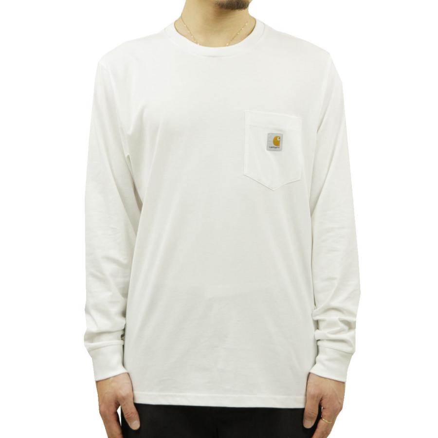 【ボーナスストア 誰でも+5% 4/22 0:00〜4/23 23:59】 カーハート ロンT メンズ 正規品 CARHARTT WIP 長袖Tシャツ ポケT L/S POCKET T-SHIRT WHITE I022094 | Carhartt | 01