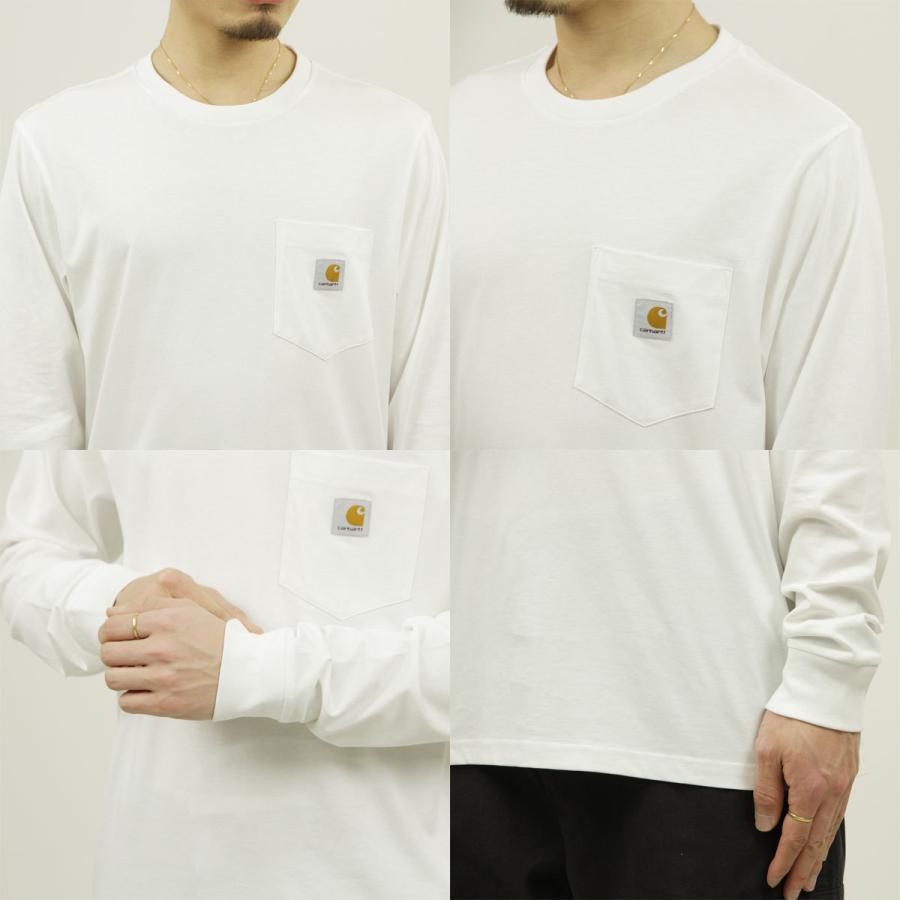 【ボーナスストア 誰でも+5% 4/22 0:00〜4/23 23:59】 カーハート ロンT メンズ 正規品 CARHARTT WIP 長袖Tシャツ ポケT L/S POCKET T-SHIRT WHITE I022094 | Carhartt | 05