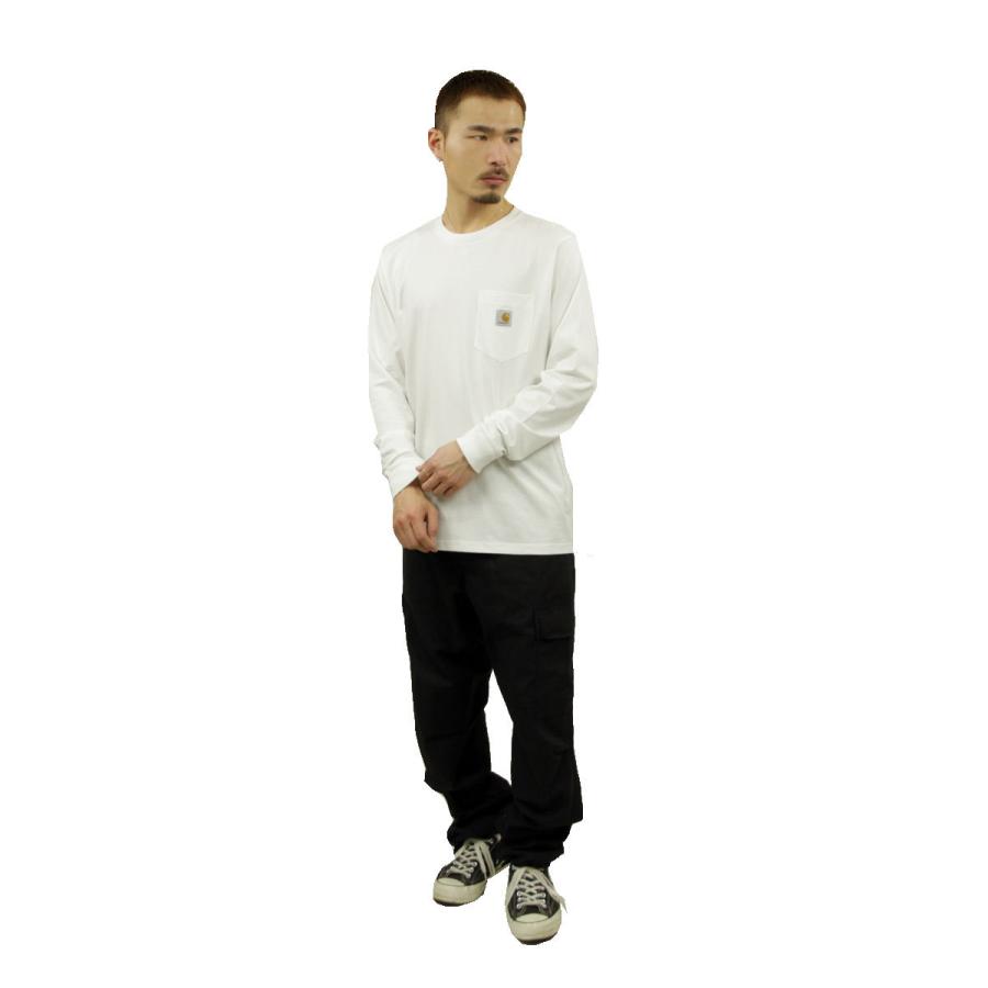 【ボーナスストア 誰でも+5% 4/22 0:00〜4/23 23:59】 カーハート ロンT メンズ 正規品 CARHARTT WIP 長袖Tシャツ ポケT L/S POCKET T-SHIRT WHITE I022094 | Carhartt | 09