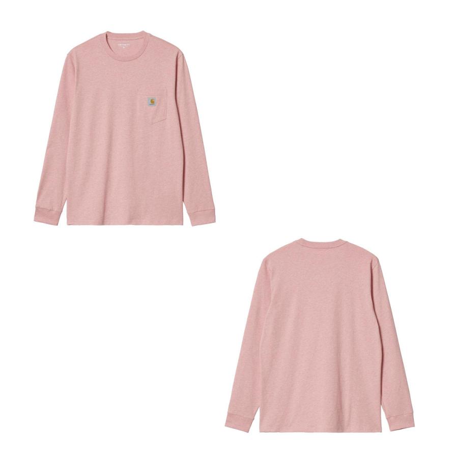 カーハート ロンT メンズ 正規品 CARHARTT WIP 長袖Tシャツ ポケットTシャツ ポケT クルーネック L/S POCKET T-SHIRT ROTHKO PINK HEATHER I022094 0TUXX | Carhartt | 04