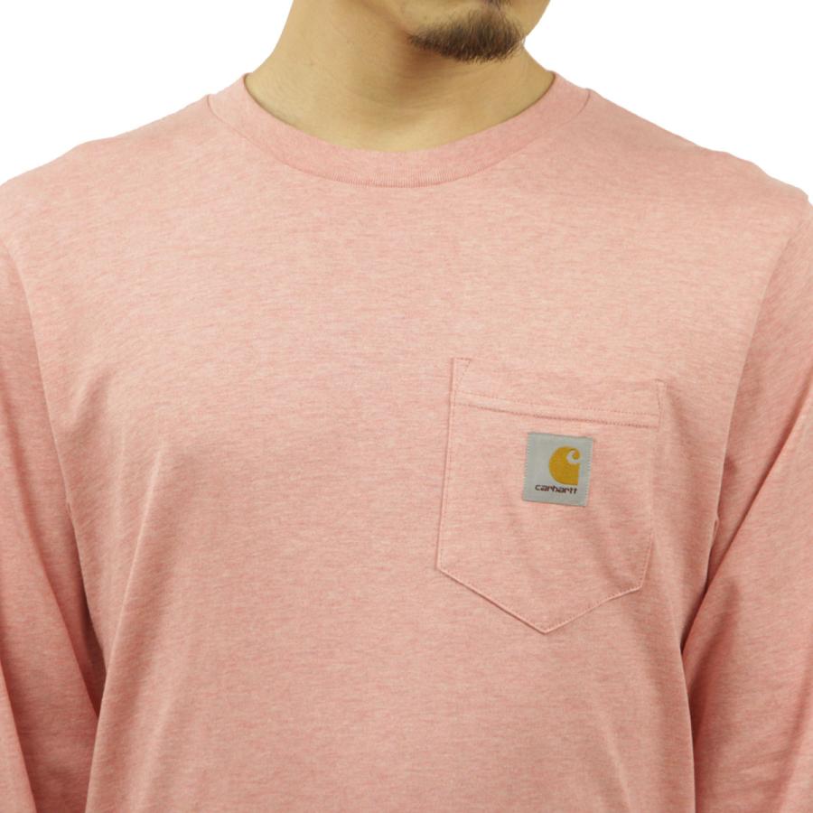カーハート ロンT メンズ 正規品 CARHARTT WIP 長袖Tシャツ ポケットTシャツ ポケT クルーネック L/S POCKET T-SHIRT ROTHKO PINK HEATHER I022094 0TUXX | Carhartt | 05