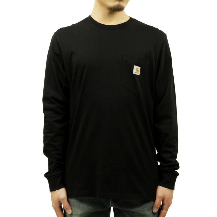 10%OFFクーポンセール 【利用期間 4/22 0:00〜4/23 23:59】 カーハート ロンT メンズ 正規品 CARHARTT WIP 長袖Tシャツ ポケT L/S POCKET T-SHIRT BLACK I0 | Carhartt | 01