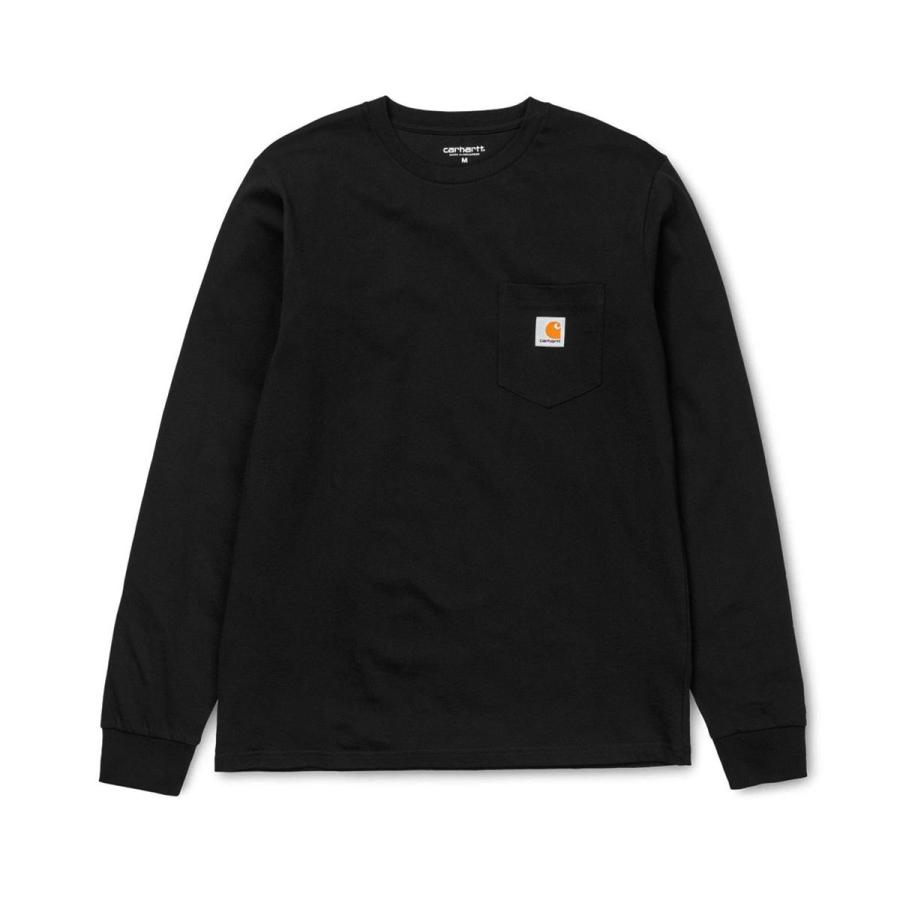10%OFFクーポンセール 【利用期間 4/22 0:00〜4/23 23:59】 カーハート ロンT メンズ 正規品 CARHARTT WIP 長袖Tシャツ ポケT L/S POCKET T-SHIRT BLACK I0 | Carhartt | 04