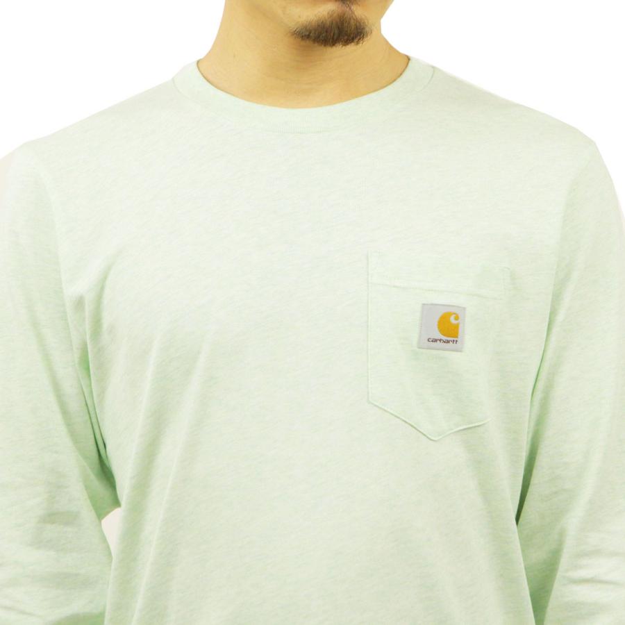カーハート ロンT メンズ 正規品 CARHARTT WIP 長袖Tシャツ ポケットTシャツ ポケT クルーネック L/S POCKET T-SHIRT PALE SPEARMINT HEATHER I022094 0TVX | Carhartt | 05