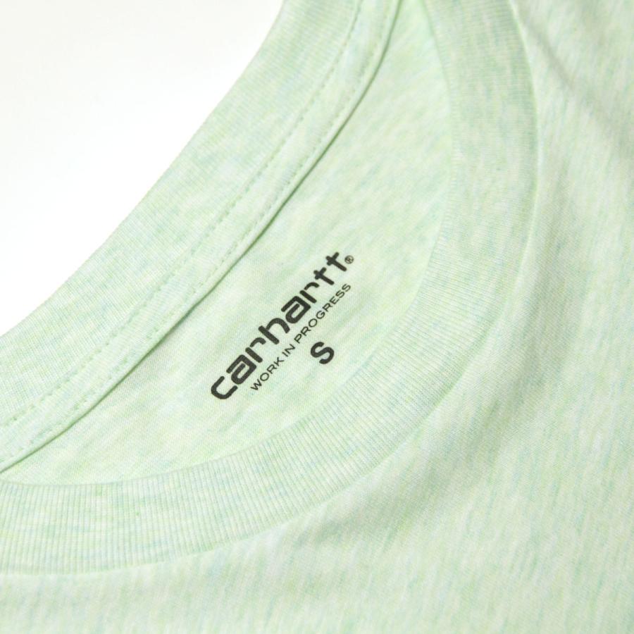カーハート ロンT メンズ 正規品 CARHARTT WIP 長袖Tシャツ ポケットTシャツ ポケT クルーネック L/S POCKET T-SHIRT PALE SPEARMINT HEATHER I022094 0TVX | Carhartt | 09