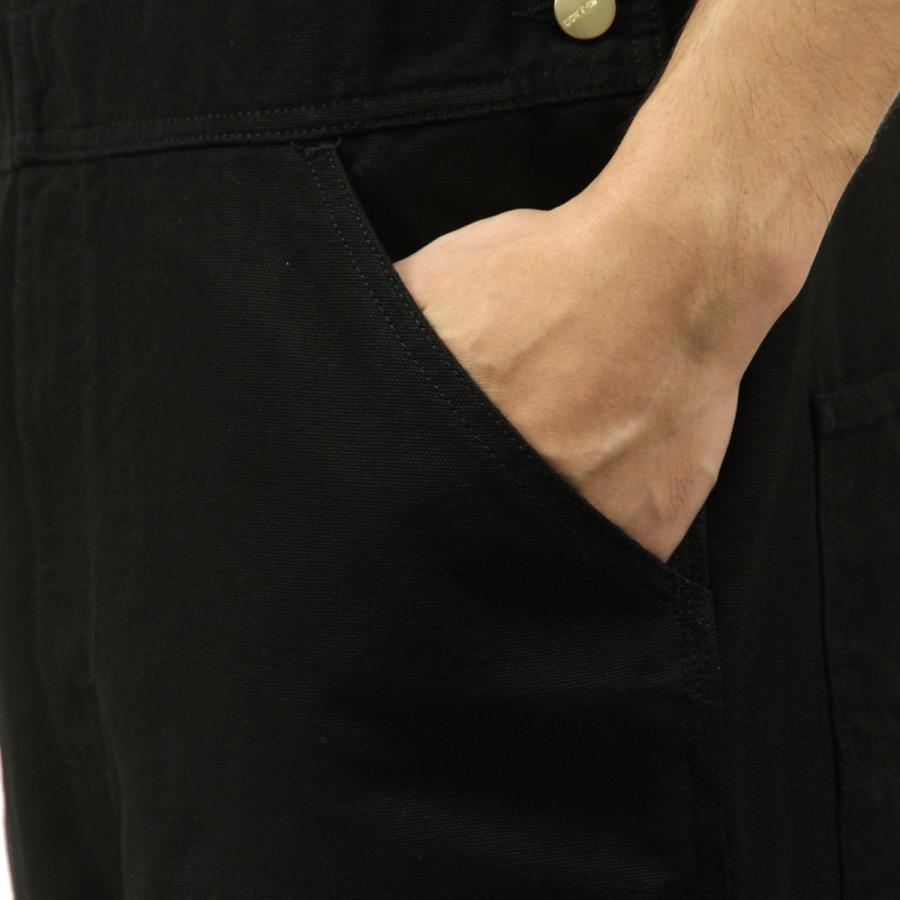 【ボーナスストア 誰でも+5% 5/15 0:00〜5/15 23:59】 カーハート オーバーオール メンズ 正規品 CARHARTT WIP ボトムス BIB OVERALL RINSED BLACK I026462 | Carhartt | 07