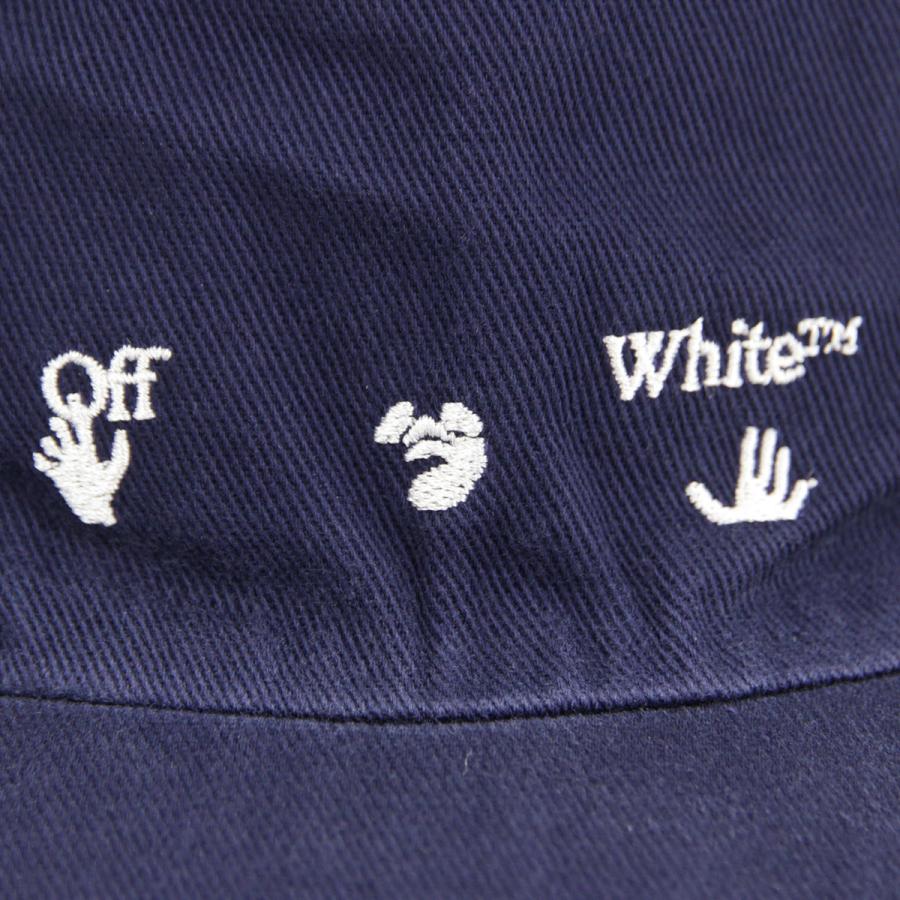 オフホワイト キャップ メンズ レディース 正規品 OFF-WHITE 帽子 ロゴキャップ OW LOGO BASEBALL CAP DEEP BLUE WHITE OMLB022F21FAB0034501｜mixon｜06