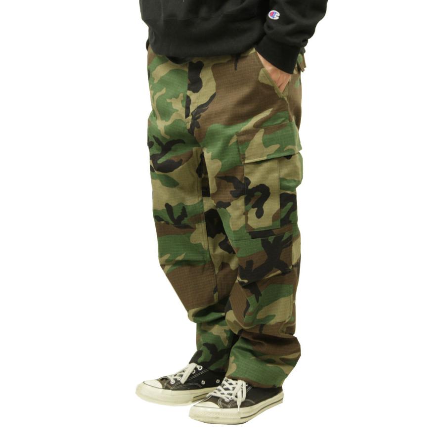 ロスコ カーゴパンツ メンズ 正規品 ROTHCO ボトムス ミリタリーパンツ ROTHCO RIP-STOP BDU CARGO PANTS WOODLAND CAMO 5947｜mixon｜02