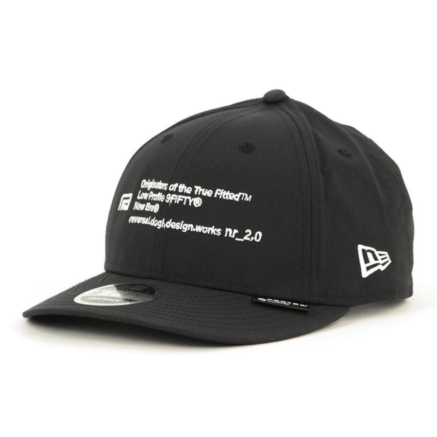 リバーサル キャップ メンズ レディース 正規販売店 REVERSAL rvddw 帽子 ニューエラコラボキャップ nr_2.0／LOW PROFILE 9FIFTY PERTEX rvner027 BLACK | reversal | 01