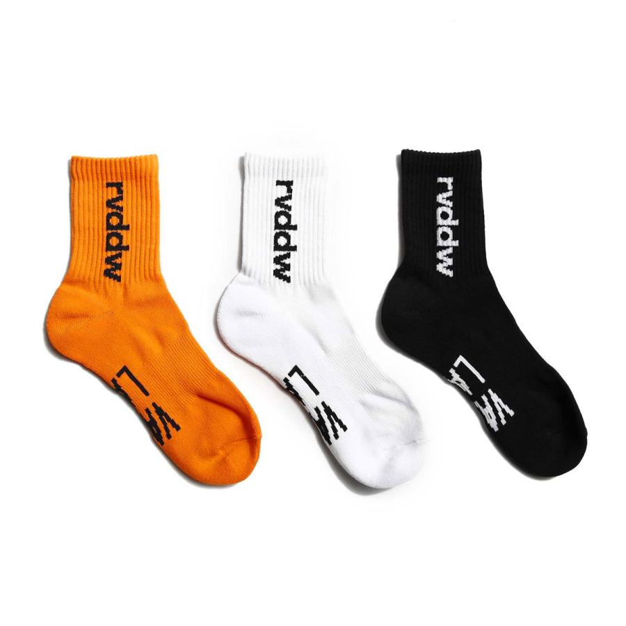 リバーサル 靴下 メンズ 正規販売店 REVERSAL rvddw クルー丈靴下 VTL MIDDLE SOCKS rv22ss703 ORANGE｜mixon｜05