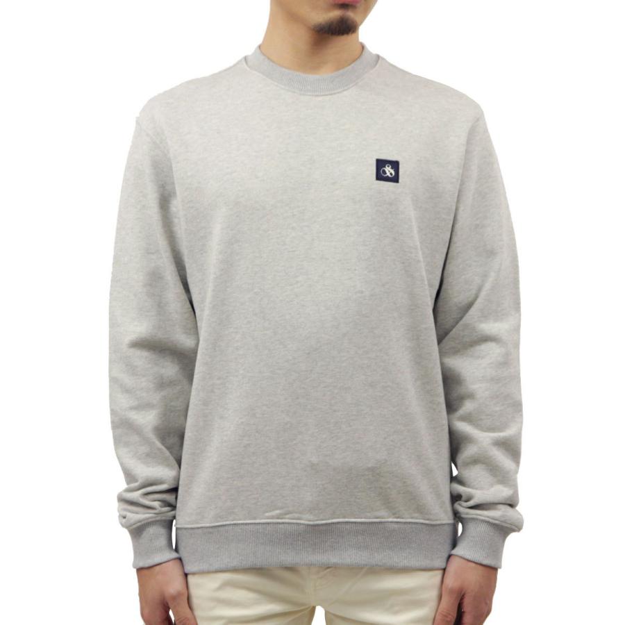 スコッチアンドソーダ スウェット メンズ 正規販売店 SCOTCH＆SODA トレーナー BASIC SIGNATURE ORGANIC COTTON FLEECE 165318 0606 53850 03 GREYMLG | SCOTCH＆SODA | 01