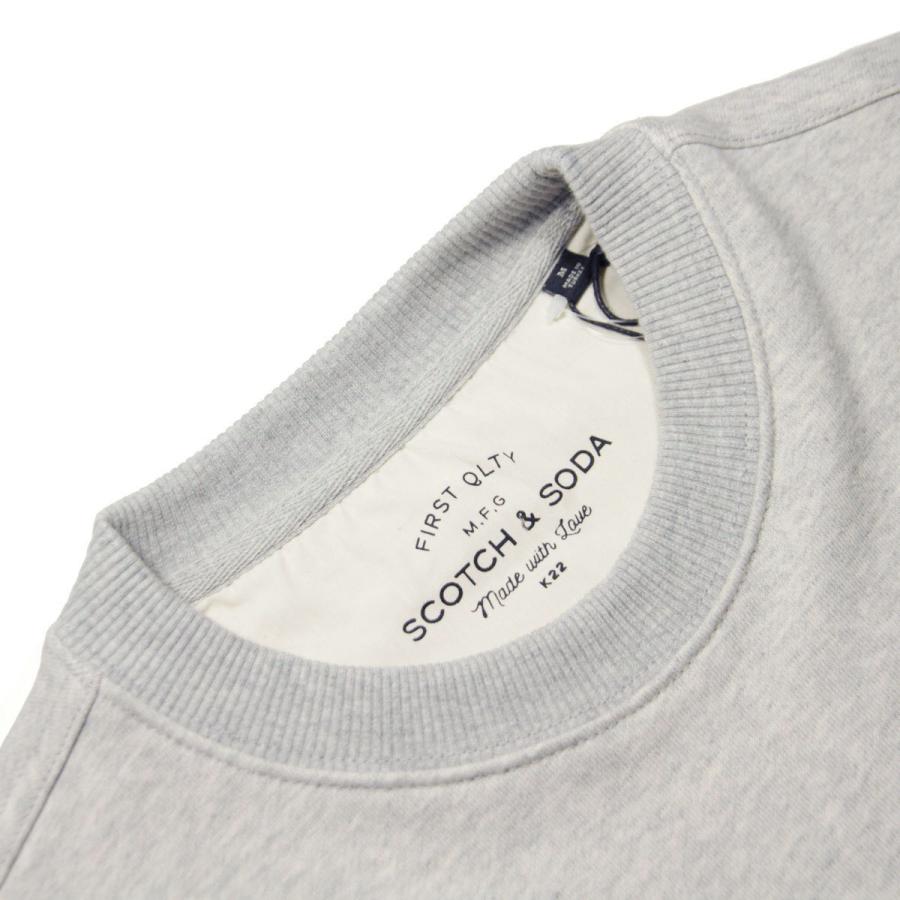 スコッチアンドソーダ スウェット メンズ 正規販売店 SCOTCH＆SODA トレーナー BASIC SIGNATURE ORGANIC COTTON FLEECE 165318 0606 53850 03 GREYMLG | SCOTCH＆SODA | 08